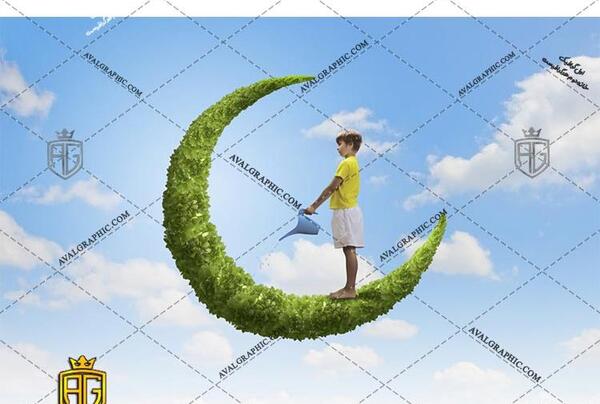 عکس ماه برای طراحی