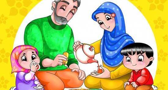 عکس نقاشی سفره ماه رمضان