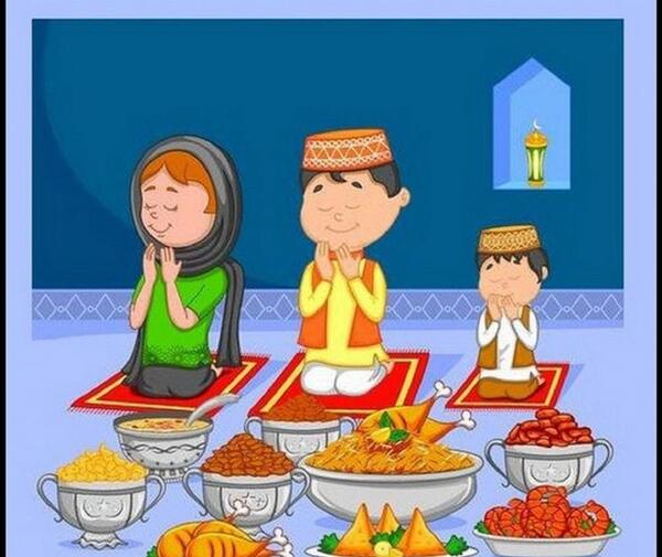 عکس نقاشی سفره ماه رمضان