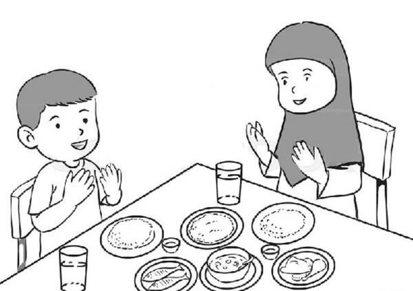 عکس نقاشی سفره ماه رمضان