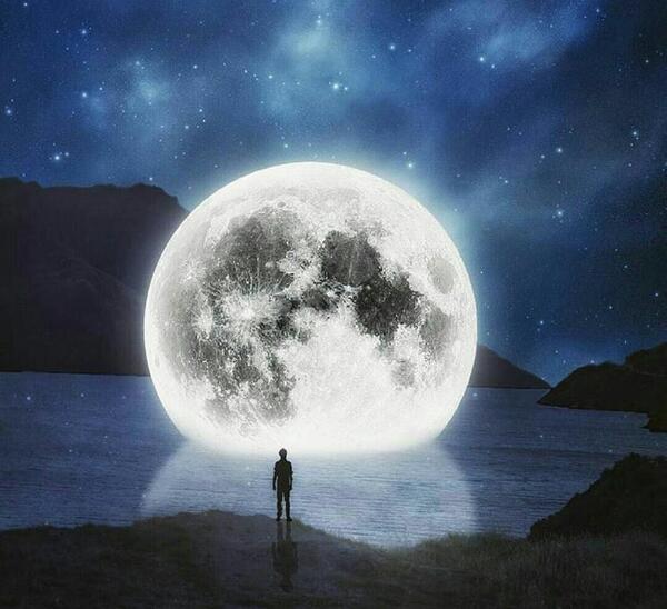 عکس ماه در ۱۴ شب