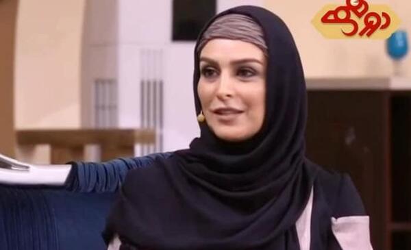 عکس ماه چهره خلیلی با همسرش