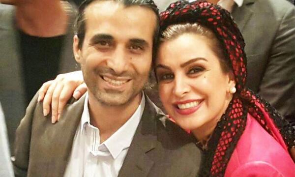 عکس ماه چهره خلیلی با همسرش
