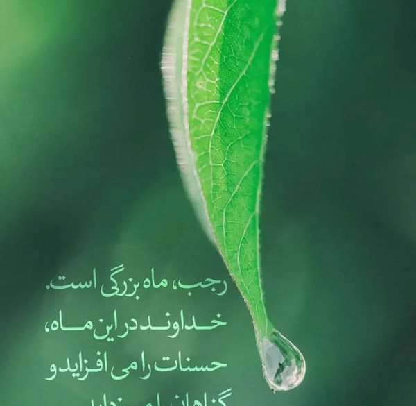 عکس حلول ماه رجب مبارک