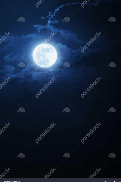 عکس ماه آبی از دور
