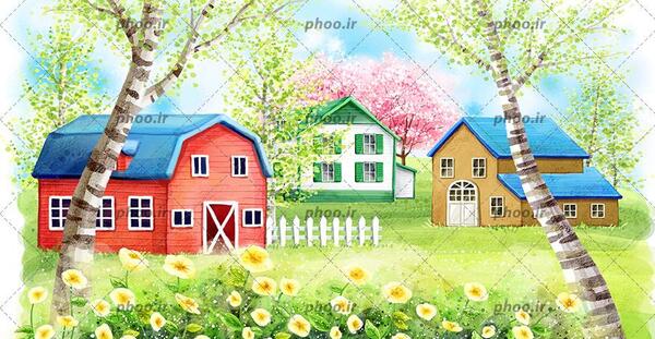 عکس نقاشی منظره ی زیبا