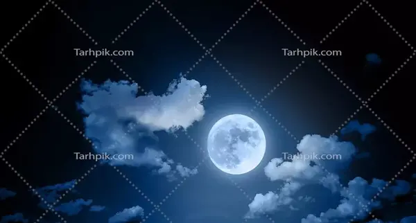 عکس منظره با ماه