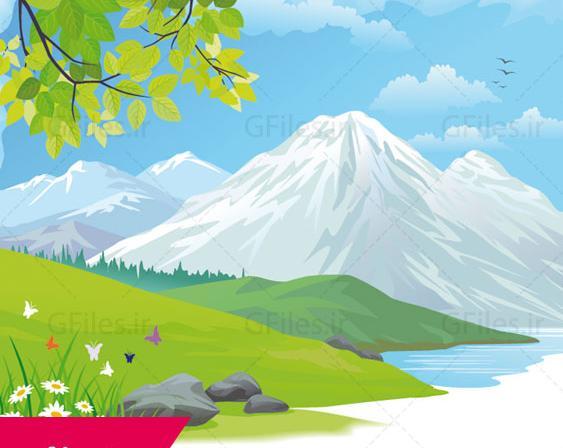 دانلود عکس منظره کارتونی