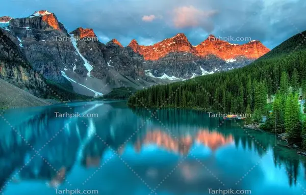 عکس منظره با کوه