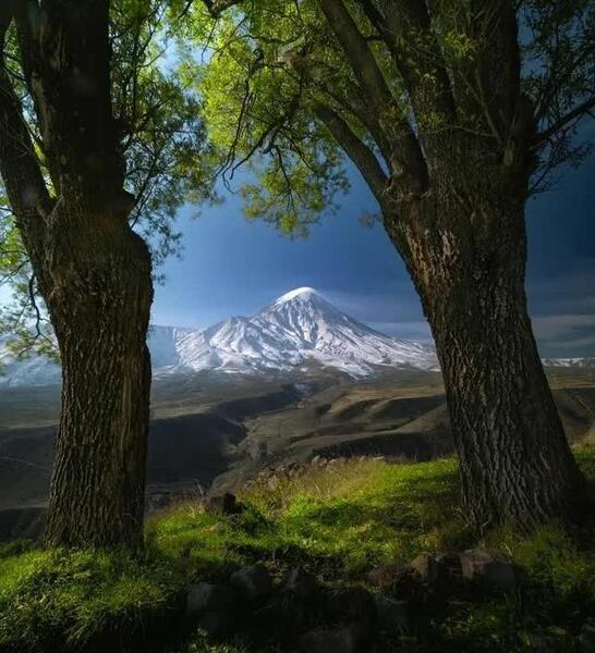 عکس منظره قله کوه
