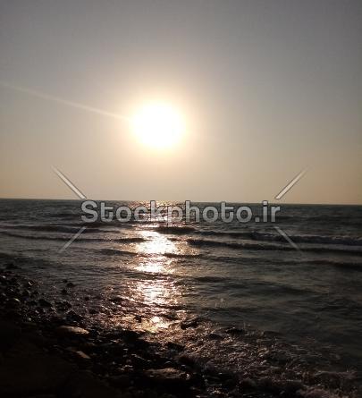 عکس از منظره غروب افتاب