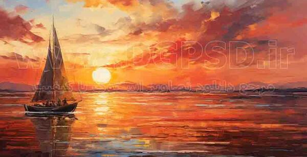 عکس از منظره غروب