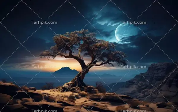 عکس از منظره شب