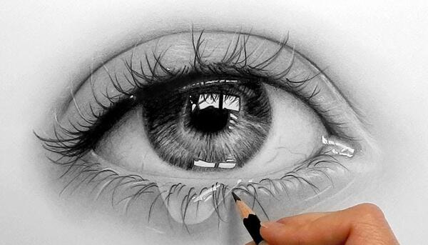 عکس طراحی منظره سیاه قلم