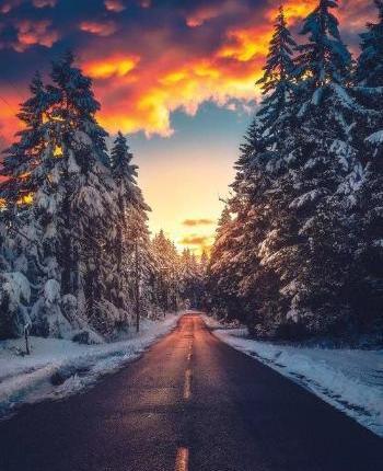 عکس پروفایل منظره زمستانی