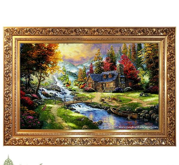 عکس تابلو فرش منظره رویایی