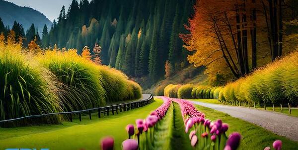 عکس منظره زیبای بهاری