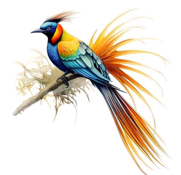عکس کارتونی پرنده زیبا