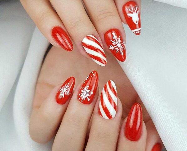 عکس لاک قرمز تیره
