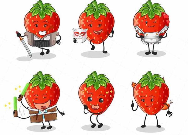 عکس های کارتونی توت فرنگی