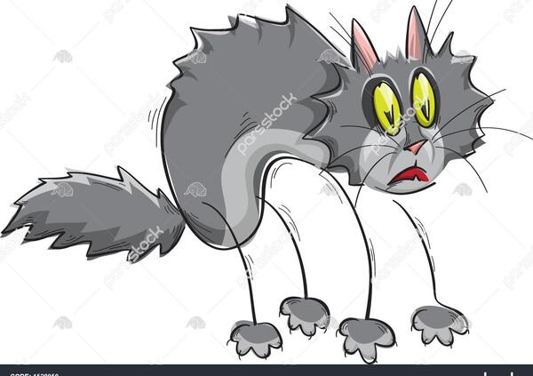 عکس گربه کارتونی ترسناک