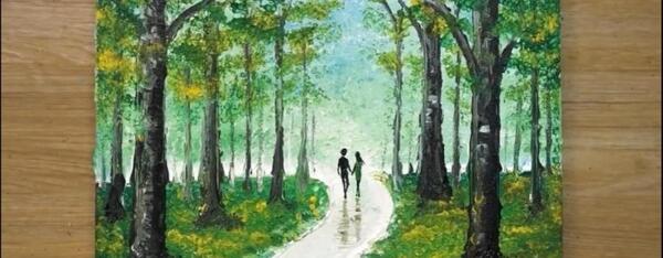 عکس جنگل کارتونی ساده