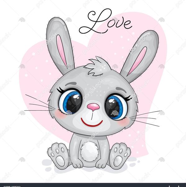 عکس کارتونی خرگوش بامزه