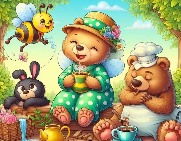 عکس کارتونی خرس تنبل