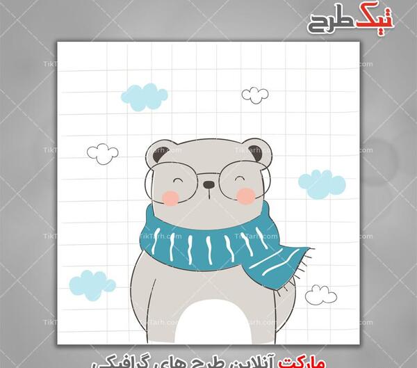 عکس کارتونی خرس قطبی