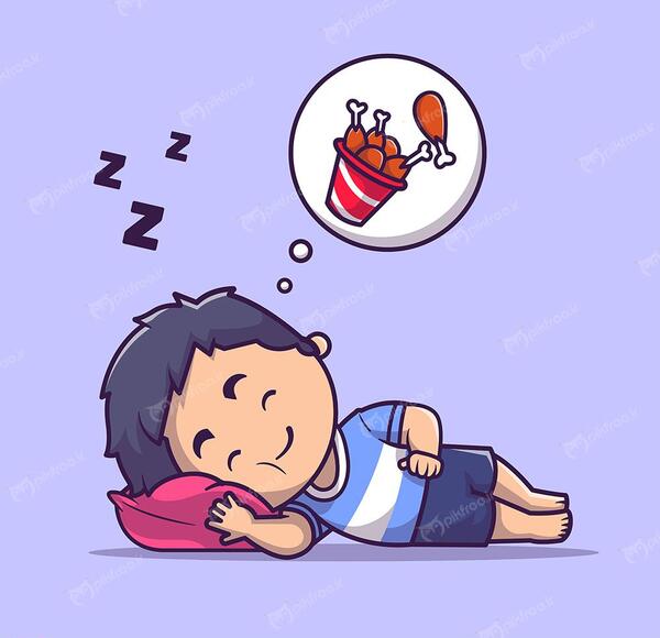 عکس کارتونی خواب و استراحت