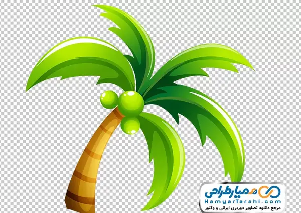 عکس کارتونی درخت نخل