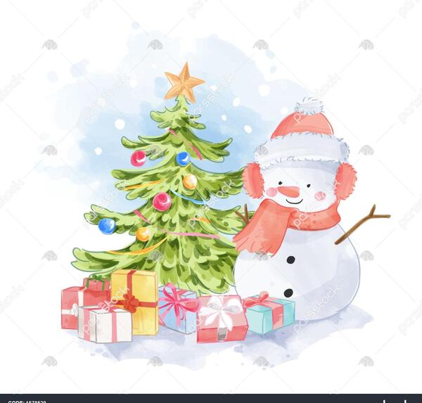 عکس کارتونی درخت کریسمس