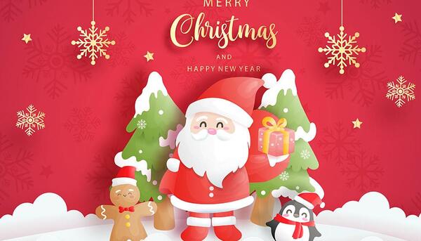 عکس کارتونی درخت کریسمس