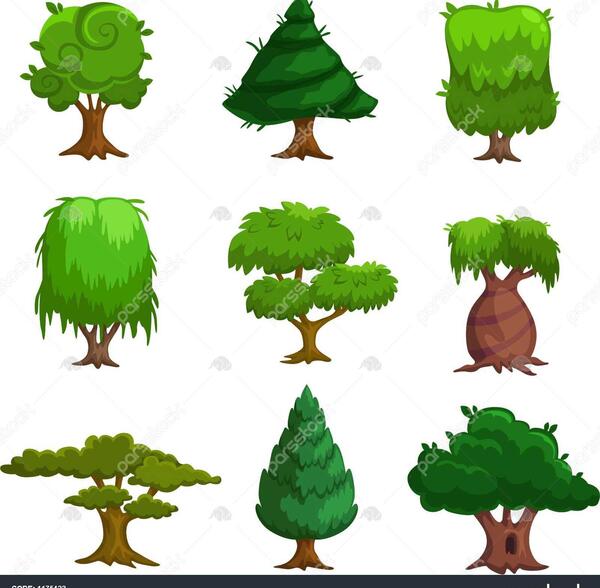 عکس کارتونی درخت چنار
