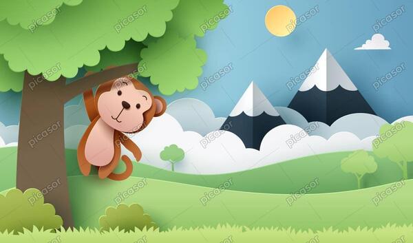 عکس کارتونی درخت و جنگل