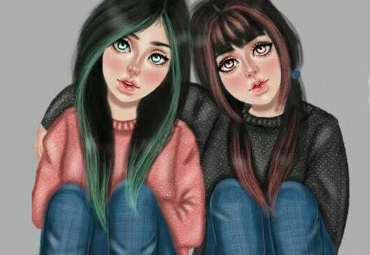 عکس های کارتونی دوستانه دخترانه