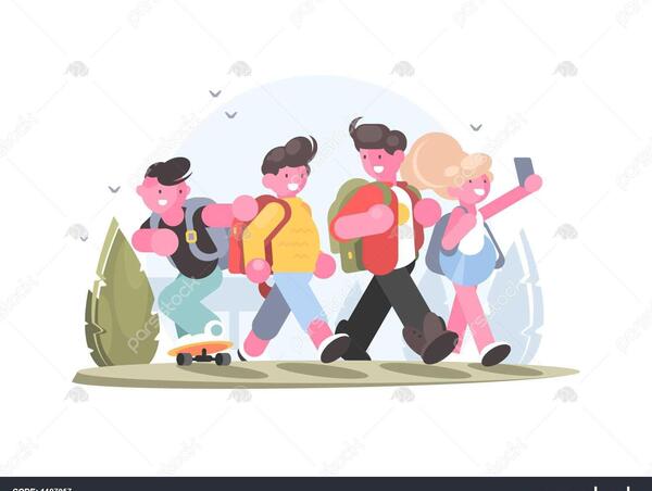 عکس کارتونی جمع دوستانه