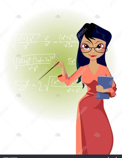 عکس کارتونی معلم ریاضی