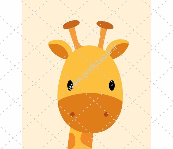 عکس زرافه کارتونی بامزه