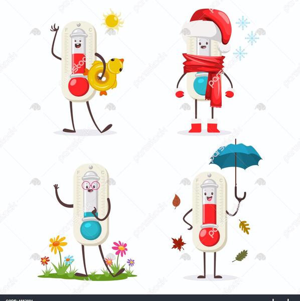 عکس کارتونی از فصل زمستان