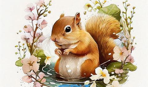 عکس سنجاب کارتونی برای پروفایل