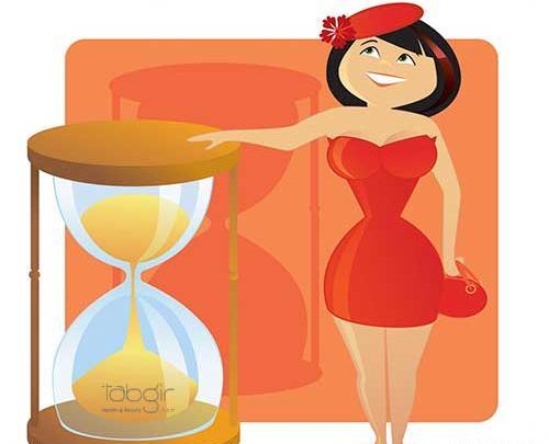 عکس کارتونی ساعت شنی