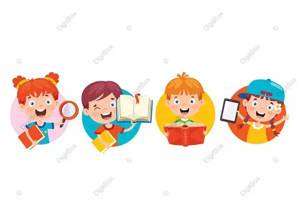 عکس کارتونی کودکان شاد