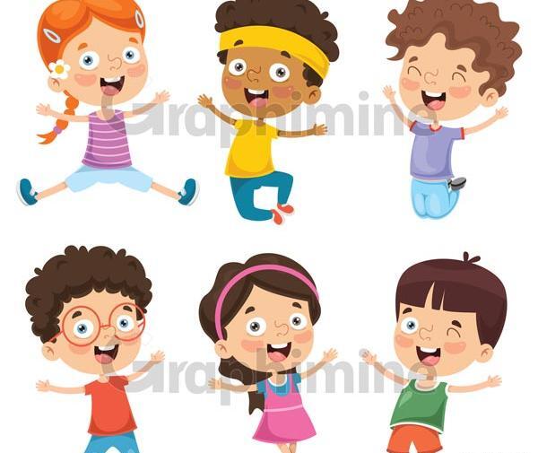 عکس کارتونی کودکان شاد
