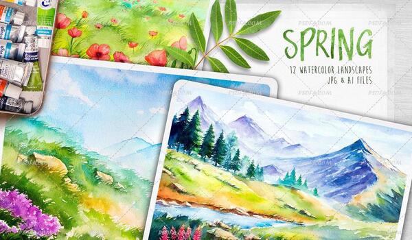 عکس کارتونی از فصل بهار