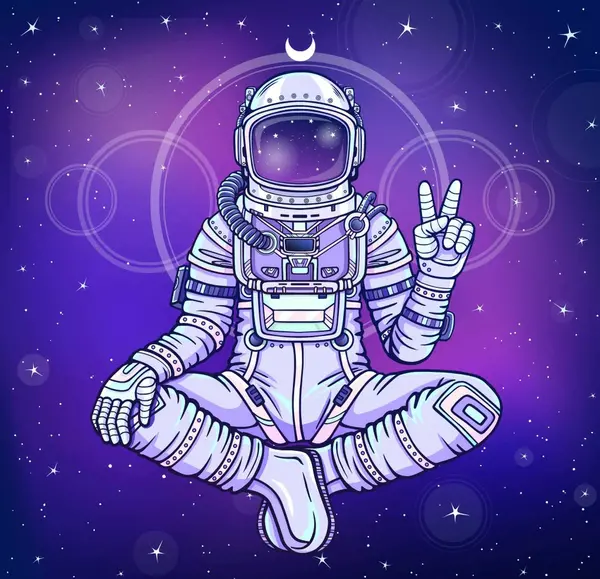 عکس فضانورد کارتونی برای پس زمینه