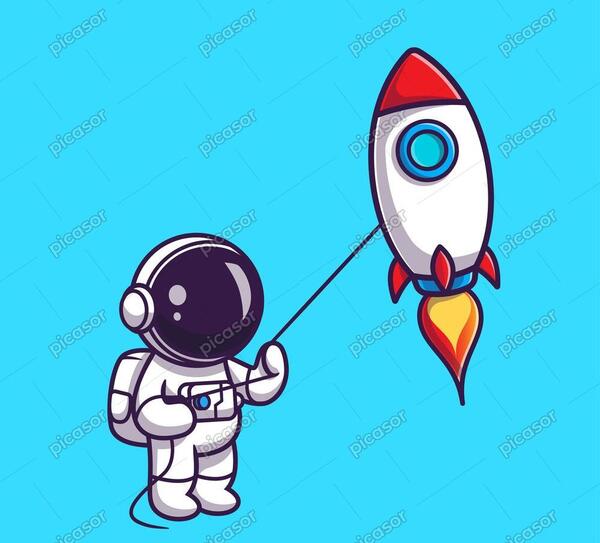 عکس فضانورد کارتونی برای پس زمینه