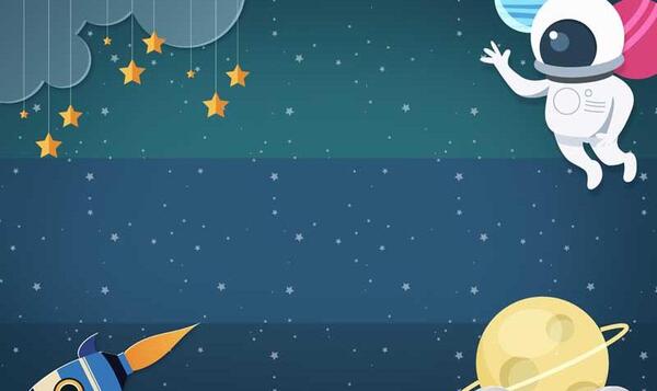 عکس فضانورد کارتونی برای پس زمینه