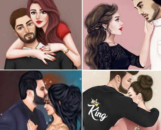 عکس های کارتونی عاشقانه فانتزی