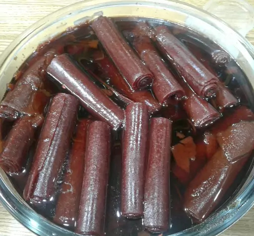 عکس لواشک زرد الو